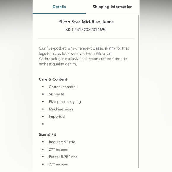 Pilcro jeans by Anthropologie - Picture 7 of 7